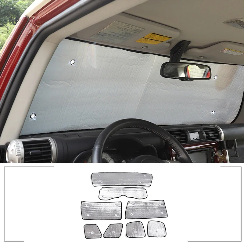 For 2007-2022 Toyota FJ Cruiser car full-window glass sunshade, rain and snow protection cover, automotive interior accessories
For 2007-2022 Toyota FJ Cruiser car full-window glass sunshade, rain and snow protection cover, automotive interior accessories