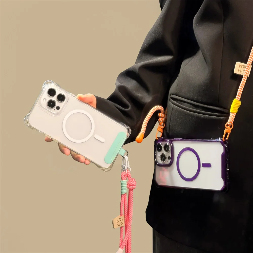 Lanyard With Strap Crossbody Phone Case For iPhone 17 16 15 14 13 12 11 Pro Max Wireless Magnetic Charging Card Slot Cover Funda
Lanyard With Strap Crossbody Phone Case For iPhone 17 16 15 14 13 12 11 Pro Max Wireless Magnetic Charging Card Slot Cover Funda