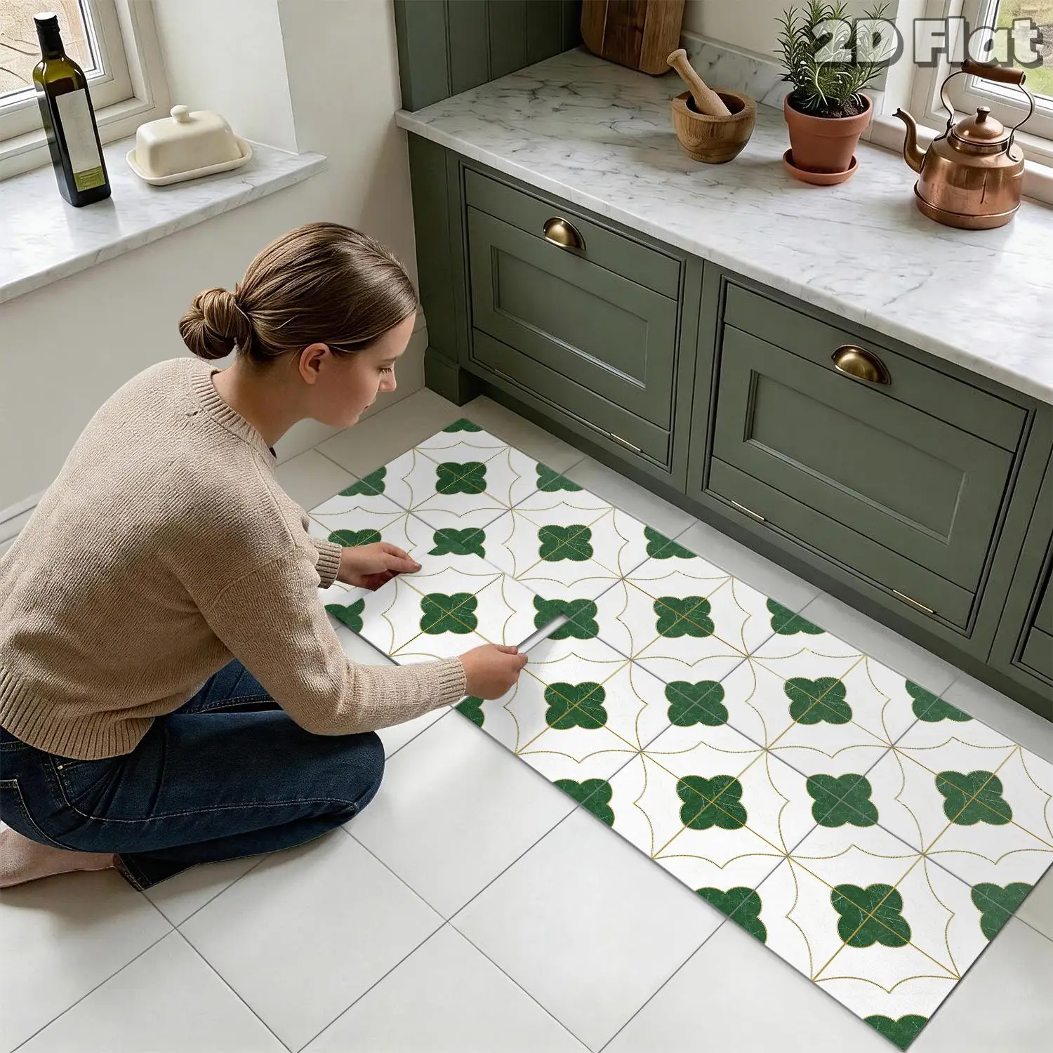 Green Clover Floor Tile Stickers, 20/30cm Self-Adhesive Peel & Stick Decals For Kitchen Bathroom Floor, Removable Home Decor
Green Clover Floor Tile Stickers, 20/30cm Self-Adhesive Peel & Stick Decals For Kitchen Bathroom Floor, Removable Home Decor