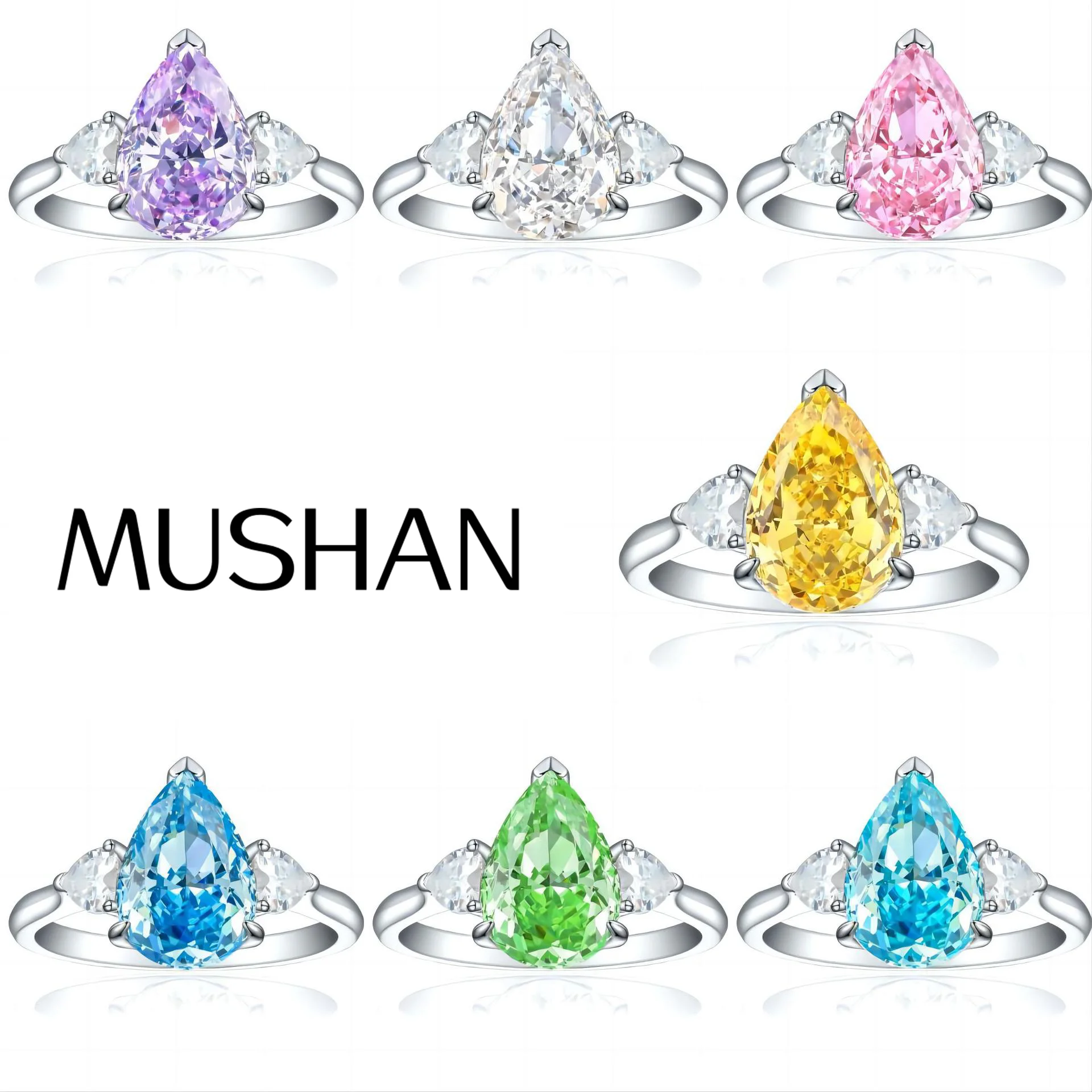 MuShan Jewelry 925 Sterling Silver Ring Wedding Band High Carbon Diamond Engagement Party Trendy Style Women Rings Fine Jewelry
MuShan Jewelry 925 Sterling Silver Ring Wedding Band High Carbon Diamond Engagement Party Trendy Style Women Rings Fine Jewelry