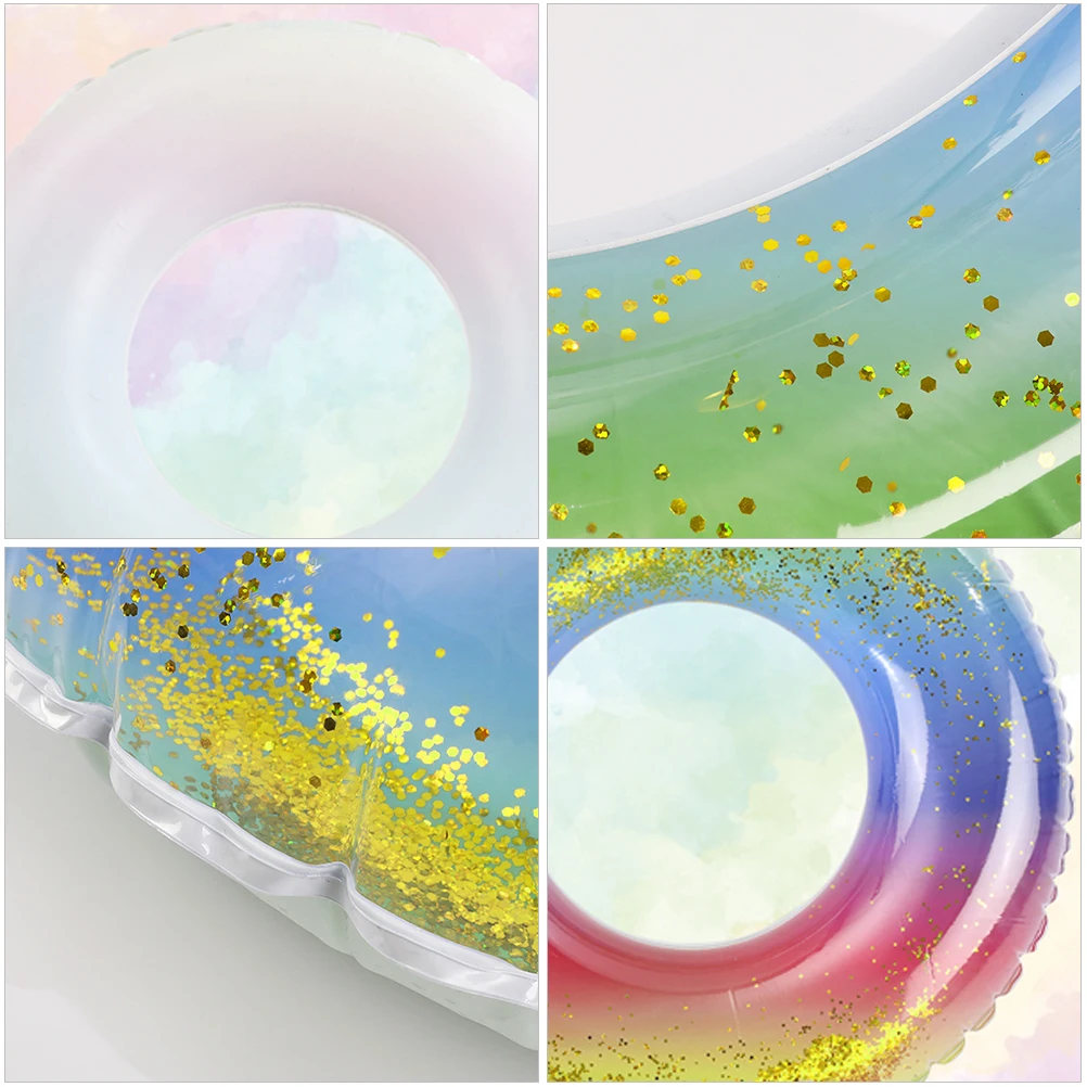 Inflatable PVC Swim Ring Sequin Elastic Float Water Toy Portable Lightweight Easy Inflate Summer Pool Beach Fun
Inflatable PVC Swim Ring Sequin Elastic Float Water Toy Portable Lightweight Easy Inflate Summer Pool Beach Fun