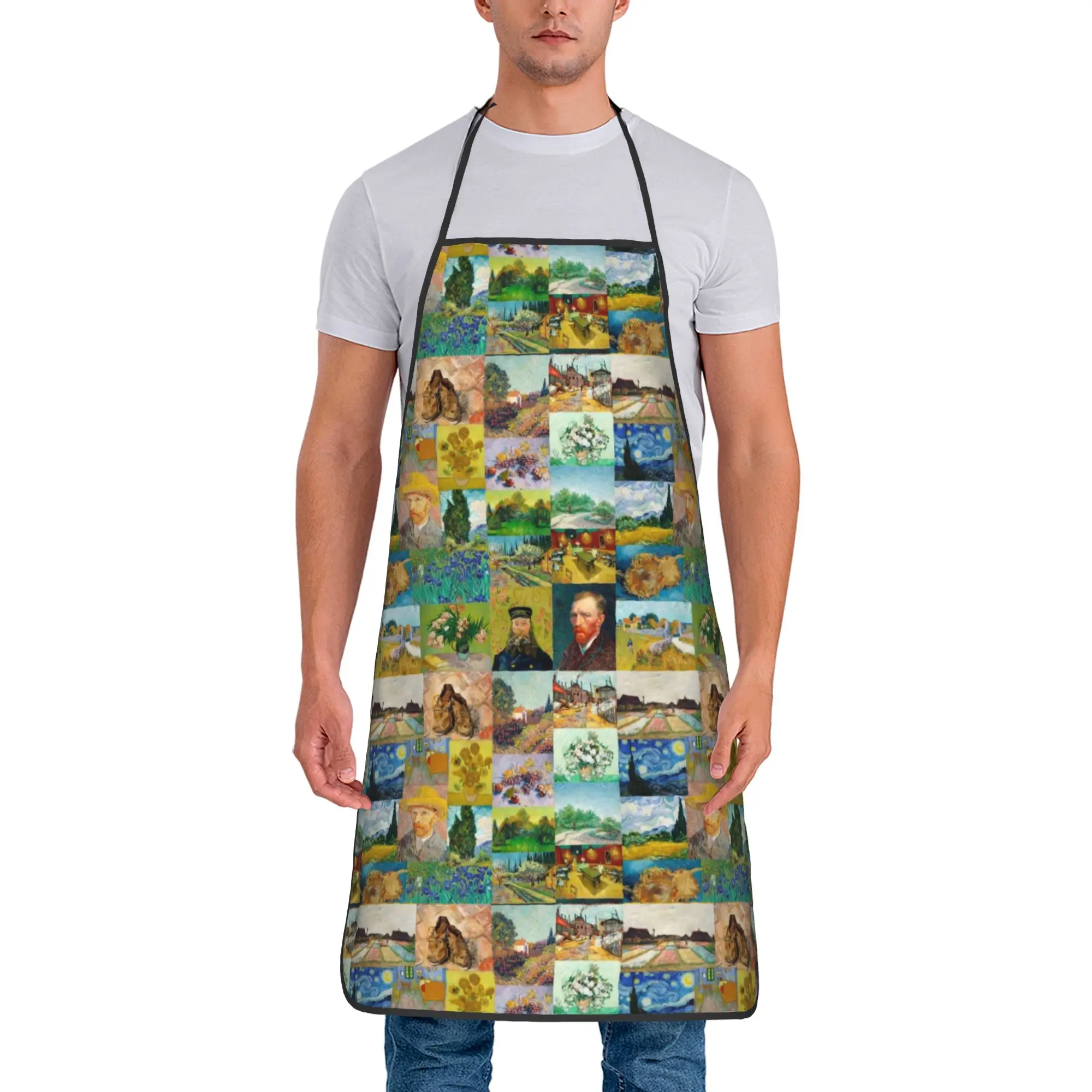 Van Gogh Collage artist sunflowers Waterproof Bib Apron Polyester art self portrait Cooking Adult Male Female Chef Hairstylist
Van Gogh Collage artist sunflowers Waterproof Bib Apron Polyester art self portrait Cooking Adult Male Female Chef Hairstylist