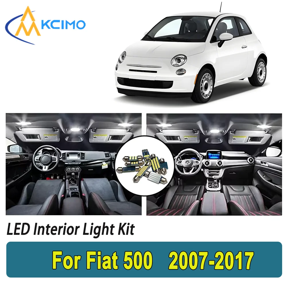 New Light Bulb For Fiat 500 (2007-2017) Premium Bright LED Interior Dome Map Trunk Light Kit Car Led Lamps Canbus Car LED Lights
New Light Bulb For Fiat 500 (2007-2017) Premium Bright LED Interior Dome Map Trunk Light Kit Car Led Lamps Canbus Car LED Lights