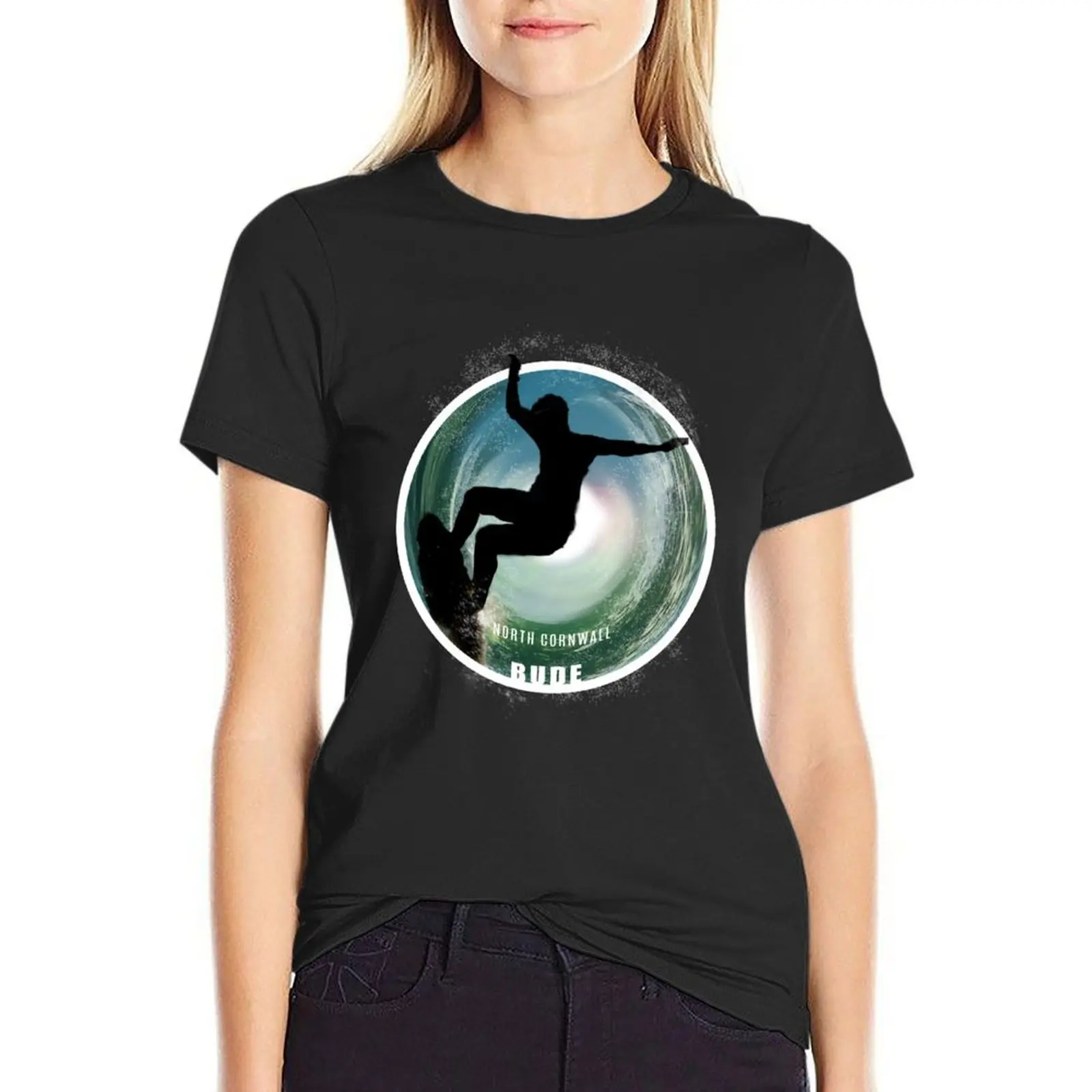 Bude surfing T-Shirt Short sleeve tee animal print shirt for girls summer blouses woman 2024
Bude surfing T-Shirt Short sleeve tee animal print shirt for girls summer blouses woman 2024
