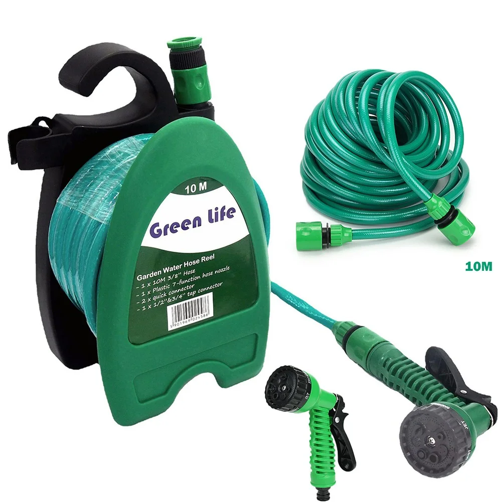 10M Garden Water Hose High Pressure Magic Water Pipe Reel with Storage Rack for Garden Irrigation Car Wash Water Hose Pipe Kit
10M Garden Water Hose High Pressure Magic Water Pipe Reel with Storage Rack for Garden Irrigation Car Wash Water Hose Pipe Kit