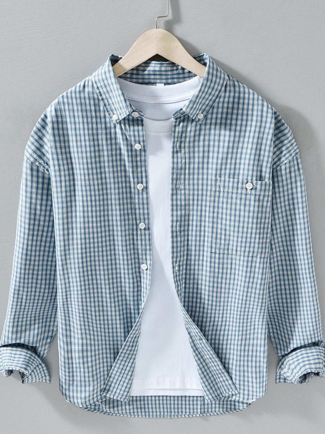 Men's Pure Cotton Plaid Shirt Casual Loose Fit Long Sleeve Spring New Style Japanese Trend Breathable Cool Casual Collar Shirt
Men's Pure Cotton Plaid Shirt Casual Loose Fit Long Sleeve Spring New Style Japanese Trend Breathable Cool Casual Collar Shirt