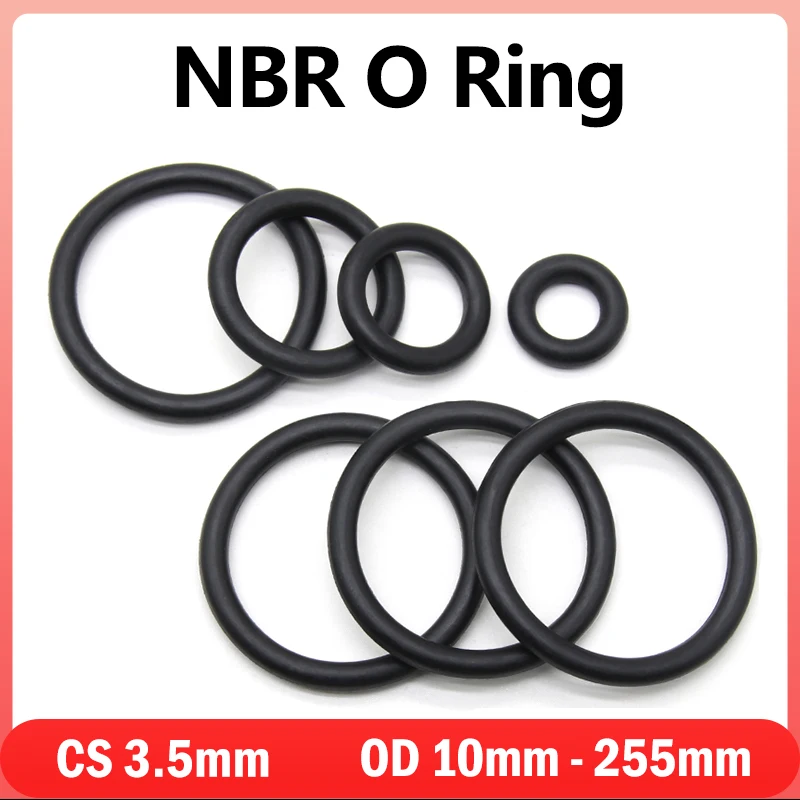 10pcs NBR O Ring Nitrile Rubber Gasket Thickness CS 3.5mm OD 10mm ~ 225mm Black Round O Type Corrosion Oil Resist Sealing Washer
10pcs NBR O Ring Nitrile Rubber Gasket Thickness CS 3.5mm OD 10mm ~ 225mm Black Round O Type Corrosion Oil Resist Sealing Washer