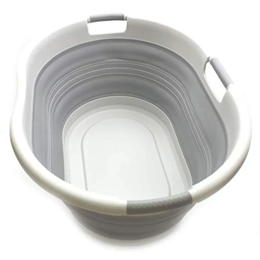 57L 15 Gallons Collapsible 3-Handled Plastic Laundry Basket - Oval Tub - Portable Washing Tub-Space Saving Laundry Hamper, Wate
57L 15 Gallons Collapsible 3-Handled Plastic Laundry Basket - Oval Tub - Portable Washing Tub-Space Saving Laundry Hamper, Wate
