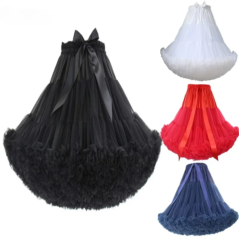 Women's Soft Puffy Tulle Tutu Petticoat Costume Multi-Layer Sweet Lolita Pleated Tulle Underskirt Party Cosplay Dance Skirt 55CM
Women's Soft Puffy Tulle Tutu Petticoat Costume Multi-Layer Sweet Lolita Pleated Tulle Underskirt Party Cosplay Dance Skirt 55CM