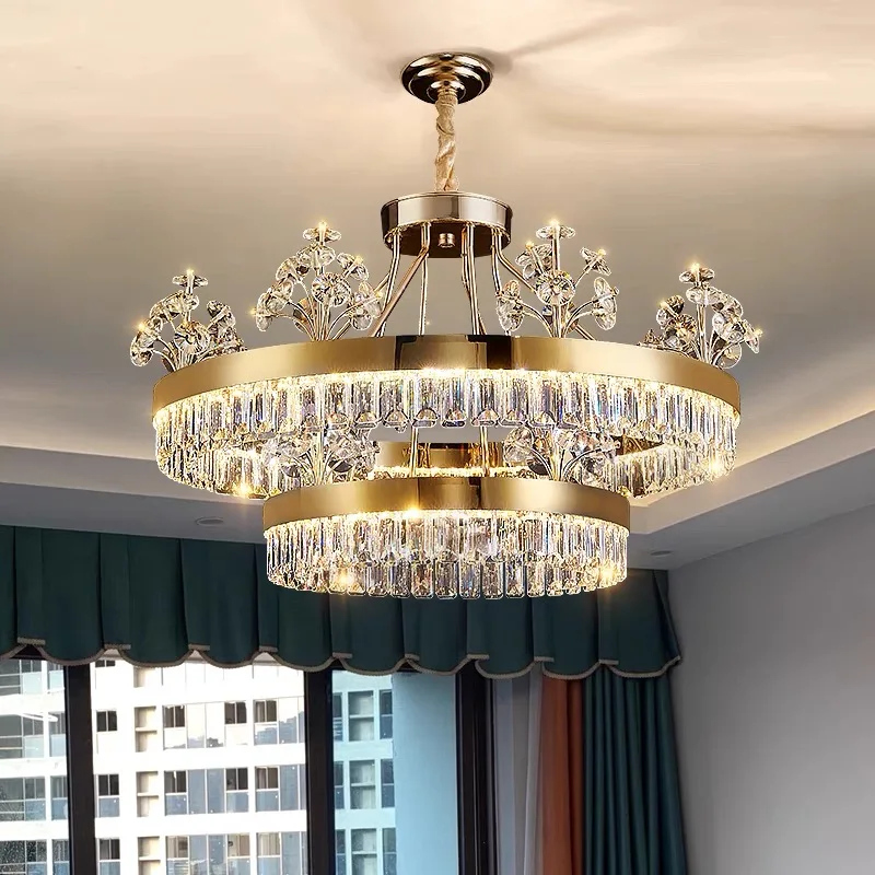 Modern Luxury Crystal Ceiling Chandeliers Home Decor Hanging Light Lustre Lamp For Living Room Bedroom Villa Industrial Lighting
Modern Luxury Crystal Ceiling Chandeliers Home Decor Hanging Light Lustre Lamp For Living Room Bedroom Villa Industrial Lighting