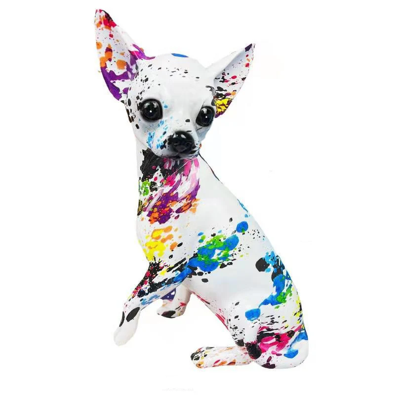 Creative Color Painting Chihuahua Dog Ornament Modern Colorful Graffiti Animal Sculpture Room Living Room Decoration Home Decor
Creative Color Painting Chihuahua Dog Ornament Modern Colorful Graffiti Animal Sculpture Room Living Room Decoration Home Decor