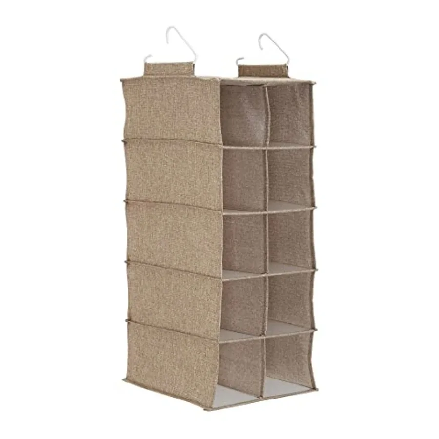 10 Pocket Hanging Shoe Closet Organizer with Hooks
10 Pocket Hanging Shoe Closet Organizer with Hooks