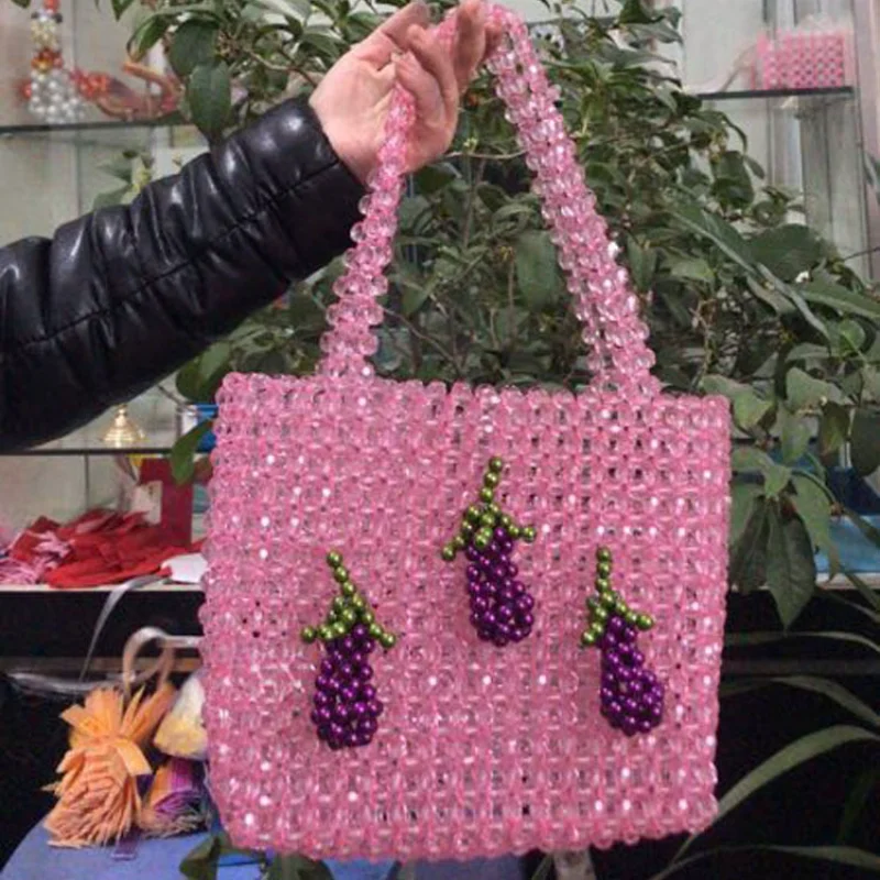 Pink Purple Vegetable Eggplant Decorative Handwoven Beaded Bag Fashion INS Personalized Versatile Women's Handbag Designer Bags
Pink Purple Vegetable Eggplant Decorative Handwoven Beaded Bag Fashion INS Personalized Versatile Women's Handbag Designer Bags