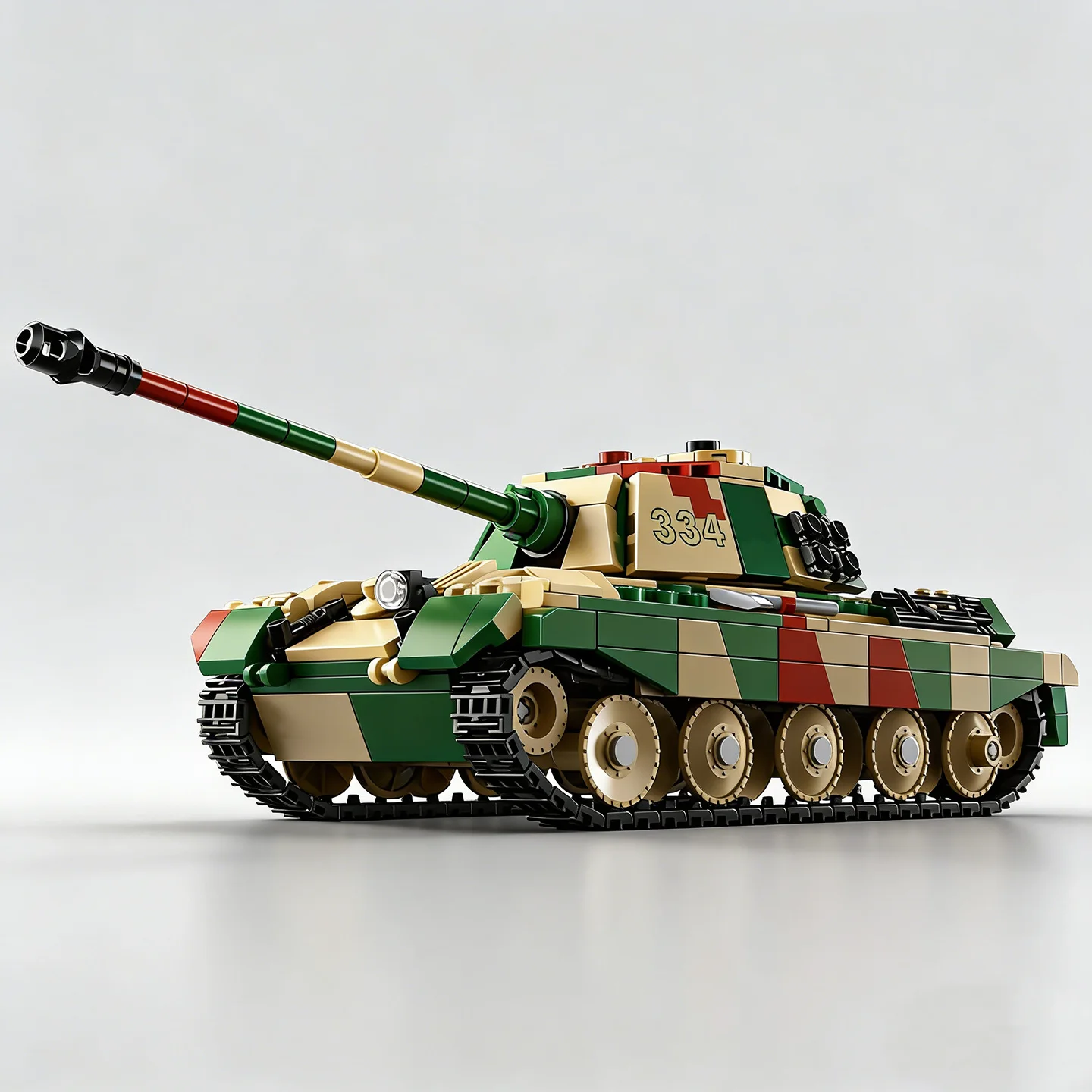 The 2026 new military Tiger King tank heavy firepower armored vehicle puzzle model building blocks toys 66077
The 2026 new military Tiger King tank heavy firepower armored vehicle puzzle model building blocks toys 66077