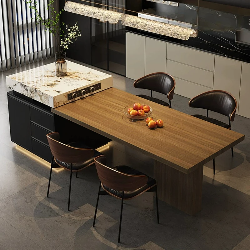 LTT Italian minimalist island dining table integrated retractable household size apartment kitchen table
LTT Italian minimalist island dining table integrated retractable household size apartment kitchen table