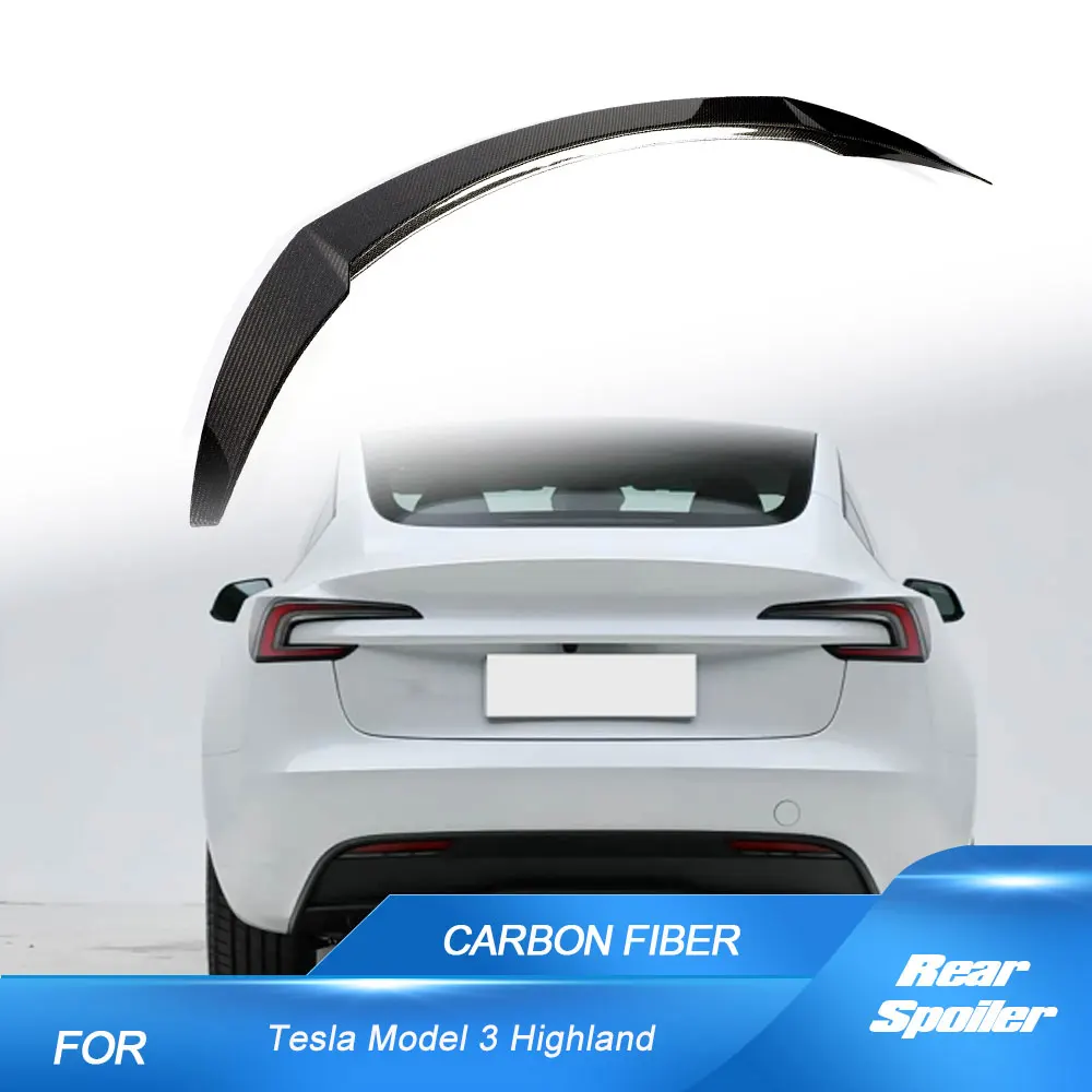 Car Rear Spoiler for Tesla Model 3 Highland 2023-2026 Carbon Fiber Car Rear Spoiler Trunk Boot Lip Wing
Car Rear Spoiler for Tesla Model 3 Highland 2023-2026 Carbon Fiber Car Rear Spoiler Trunk Boot Lip Wing