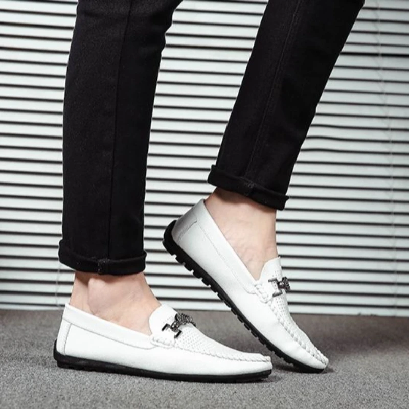 Men's Breathable Hollow Out Driving Shoes Korean Style Slip on Loafers Lightweight Summer Casual Moccasins
Men's Breathable Hollow Out Driving Shoes Korean Style Slip on Loafers Lightweight Summer Casual Moccasins