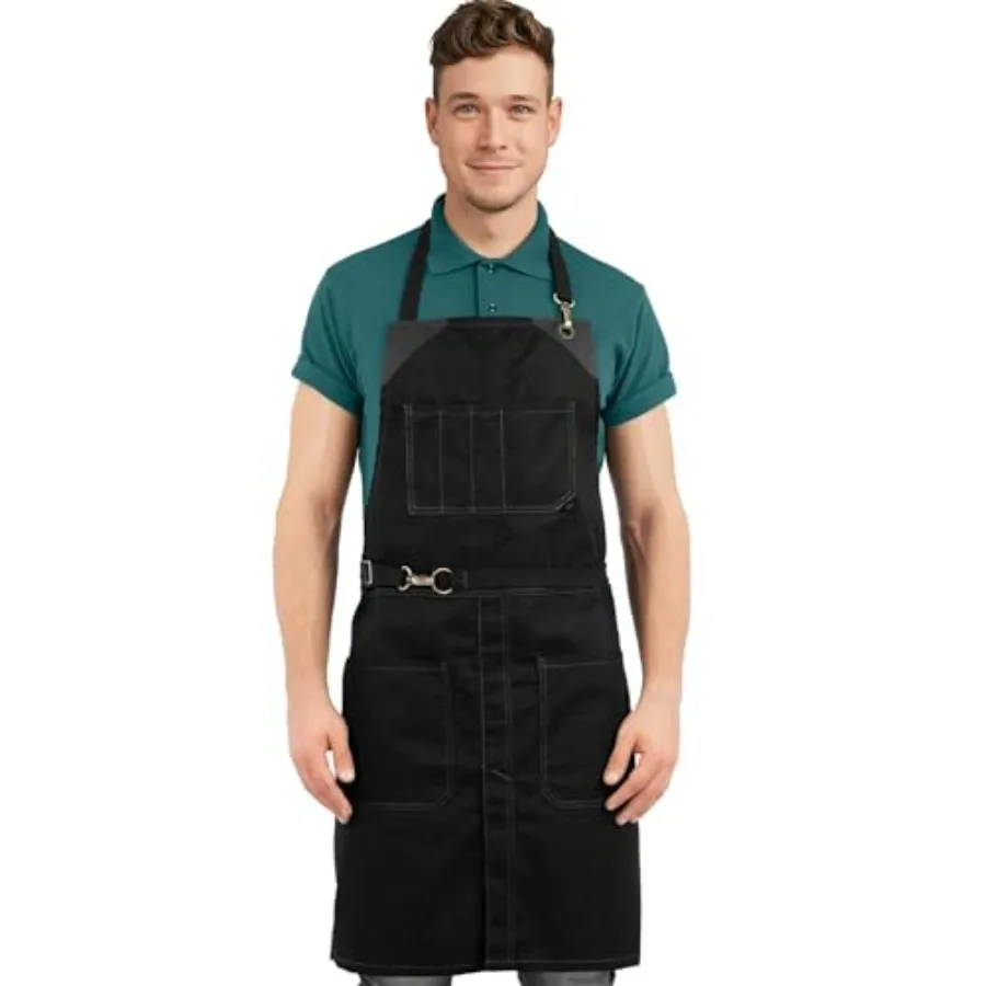 No-Tie Twill Apron - Leather Reinforcement, Split-Leg
No-Tie Twill Apron - Leather Reinforcement, Split-Leg