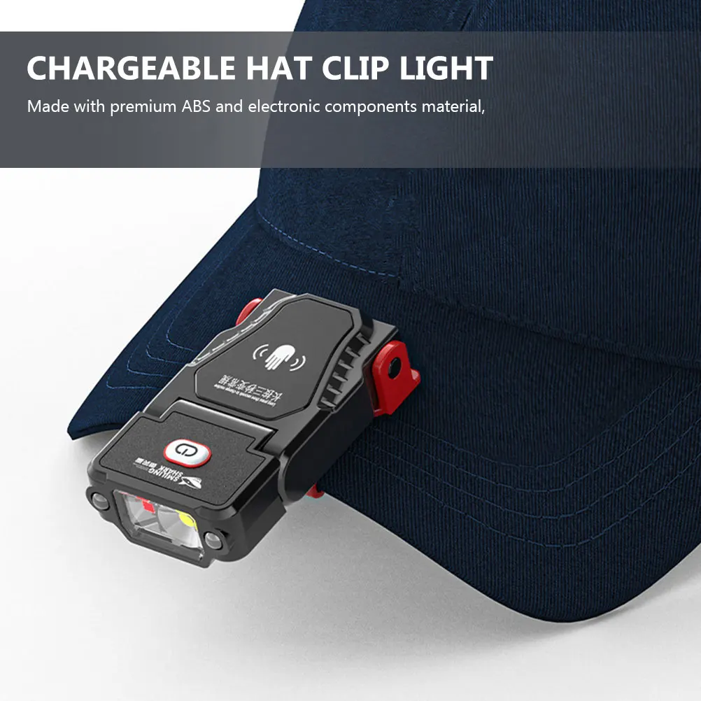 Smart Charging Clip Waterproof Portable Led Headlamp Outdoor Emergency Work Lamp Fishing Hat Clip Light Professional 
Smart Charging Clip Waterproof Portable Led Headlamp Outdoor Emergency Work Lamp Fishing Hat Clip Light Professional