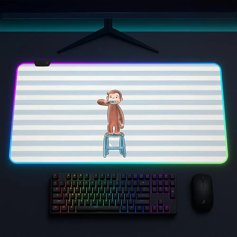 Коврик для мыши George Mouse Pad: игровой, аниме-дизайн, с LED-подсветкой, резиновый, XXL, RGB, для рабочего стола
Коврик для мыши George Mouse Pad: игровой, аниме-дизайн, с LED-подсветкой, резиновый, XXL, RGB, для рабочего стола