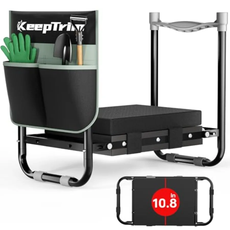 Garden Kneeler and Seat Foldable Ergonomic Kneeling Bench with Tool Pouch 400 Lbs Black
Garden Kneeler and Seat Foldable Ergonomic Kneeling Bench with Tool Pouch 400 Lbs Black