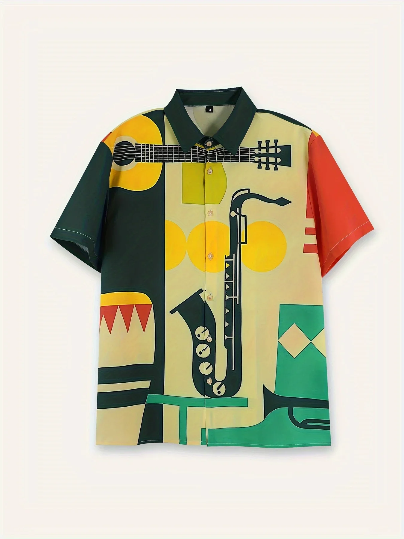Men's Cartoon Musical Instruments Pattern Short Sleeve Shirt Button Casual Shirt Summer Vacation Men's Oversized Clothing
Men's Cartoon Musical Instruments Pattern Short Sleeve Shirt Button Casual Shirt Summer Vacation Men's Oversized Clothing