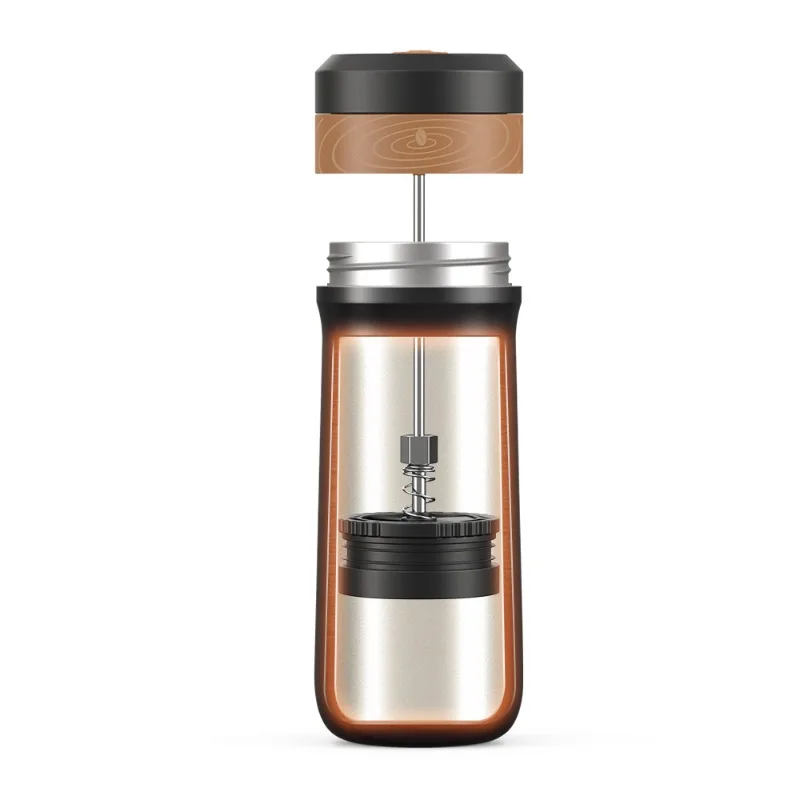 Portable outdoor coffee pot Accompanying thermal insulation method Press pot Isolation tea residue
Portable outdoor coffee pot Accompanying thermal insulation method Press pot Isolation tea residue
