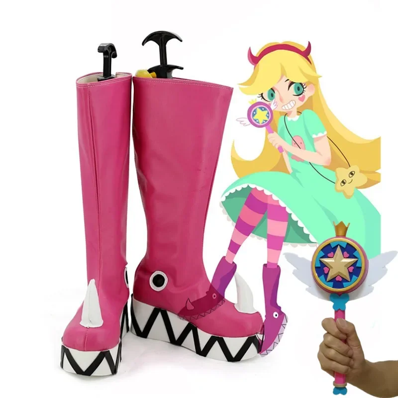 Anime Sta-r Shoes The For-ces of Evil Women Cosplay Costumes Boots Princess Star Butterfly Custom Made Halloween Props
Anime Sta-r Shoes The For-ces of Evil Women Cosplay Costumes Boots Princess Star Butterfly Custom Made Halloween Props