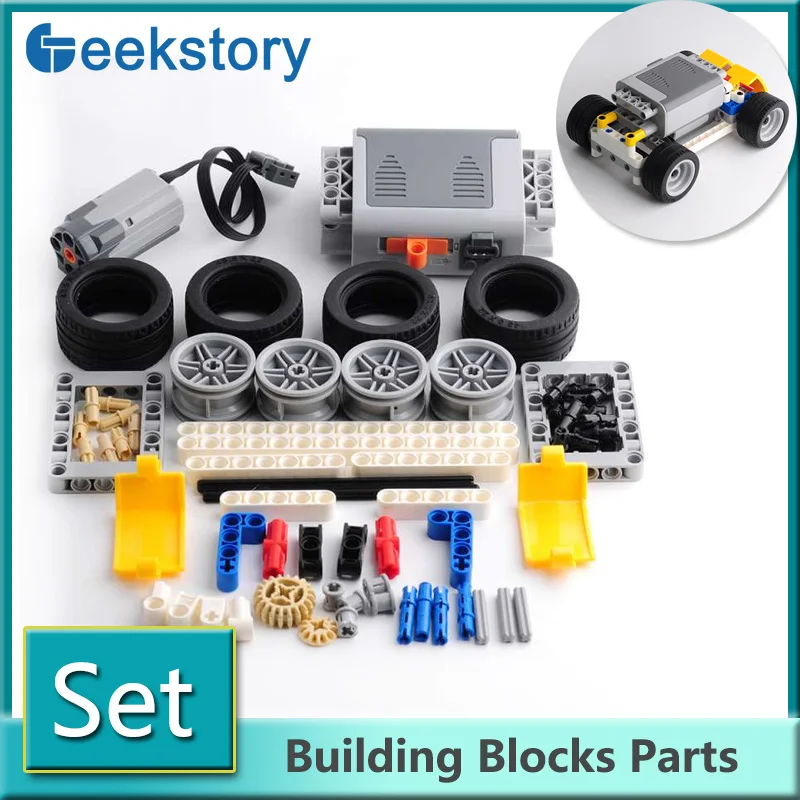 M Motor 5M-E Technical Building Blocks 8881 Power Functions Machinery Group 8883 With AA Battery Box DIY Assembled Cars Parts
M Motor 5M-E Technical Building Blocks 8881 Power Functions Machinery Group 8883 With AA Battery Box DIY Assembled Cars Parts