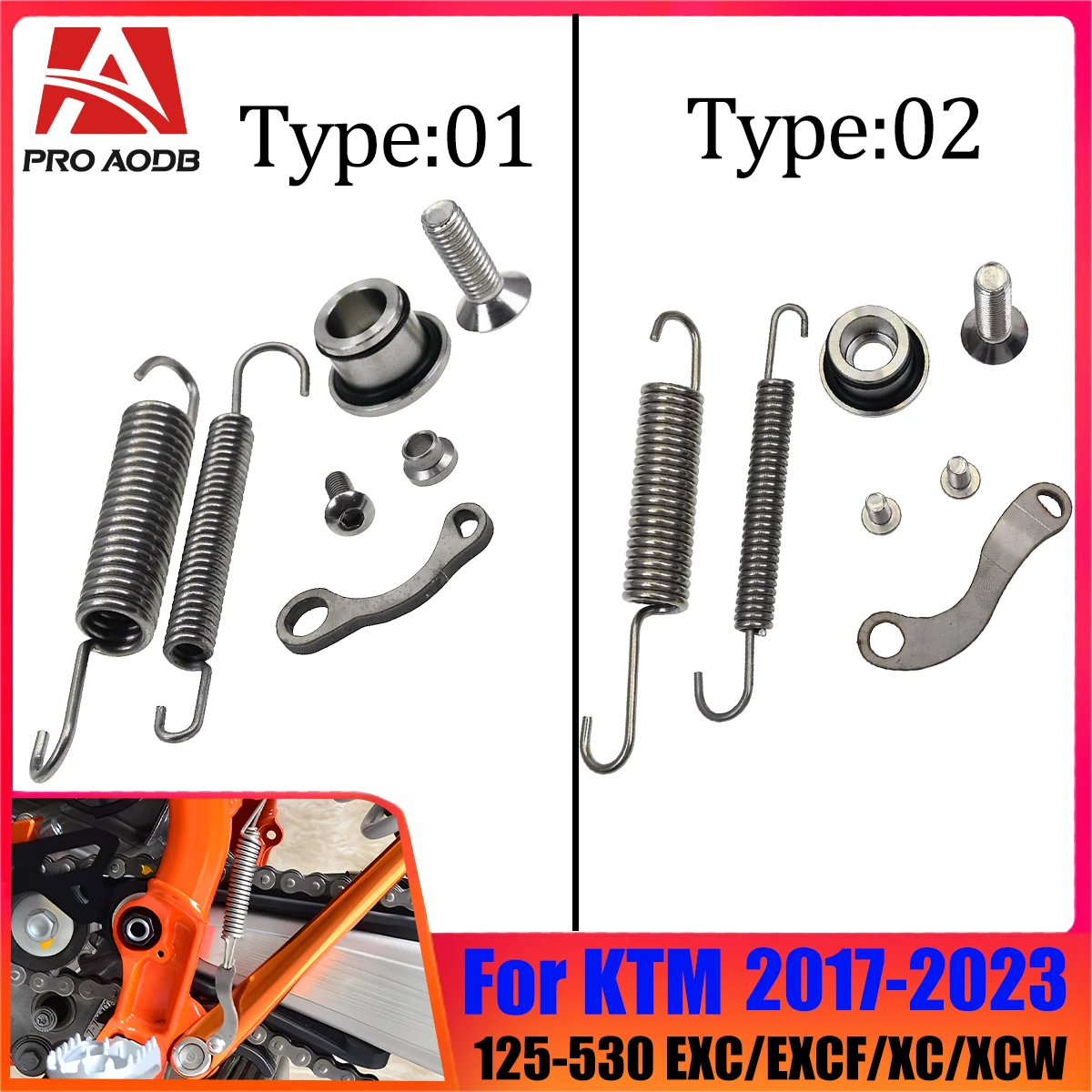 Motorcycle side stand CNC spring kit For Husqvarna FE 250/350/450/501 2017-2023 For GasGas EX/EC/ 125-300 2021-2022 For KTM
Motorcycle side stand CNC spring kit For Husqvarna FE 250/350/450/501 2017-2023 For GasGas EX/EC/ 125-300 2021-2022 For KTM