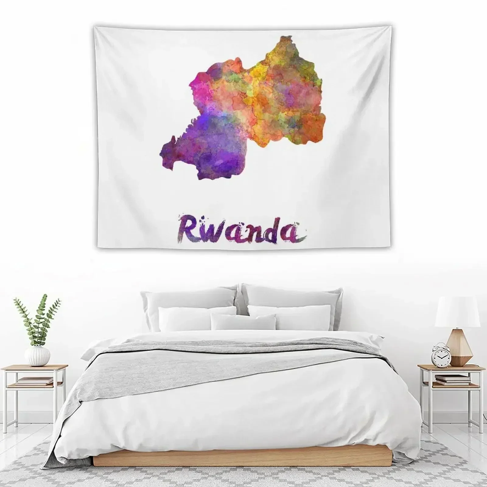 Rwanda in watercolor Tapestry Bedroom Decorations Christmas Decoration Cute Decor Tapestry
Rwanda in watercolor Tapestry Bedroom Decorations Christmas Decoration Cute Decor Tapestry