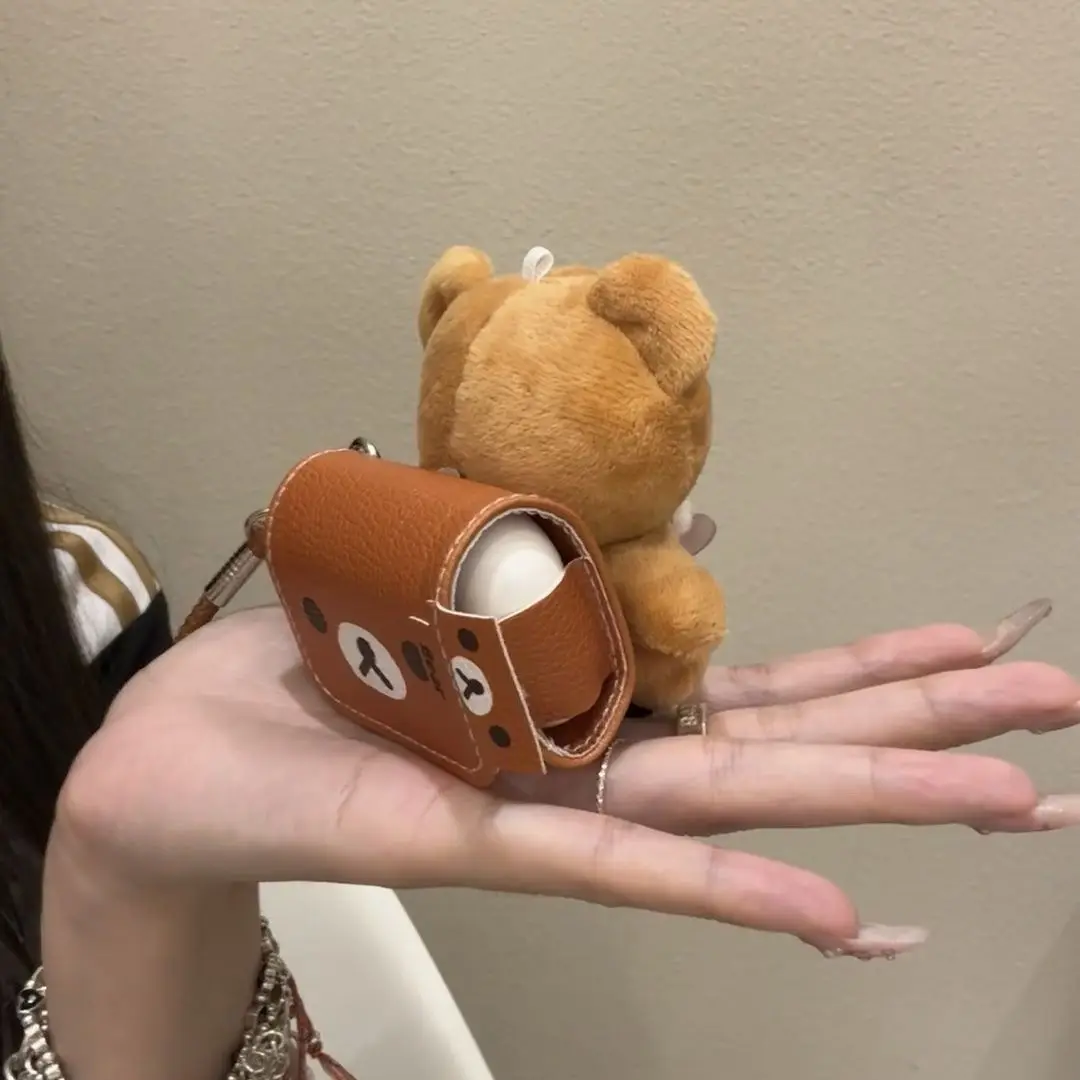 Cartoon Cute Rilakkuma Leather Book Bag Suitable for AirPods 4 Apple Bluetooth Earphone Case AirPods Pro 3 Girl's Gifts Toys
Cartoon Cute Rilakkuma Leather Book Bag Suitable for AirPods 4 Apple Bluetooth Earphone Case AirPods Pro 3 Girl's Gifts Toys