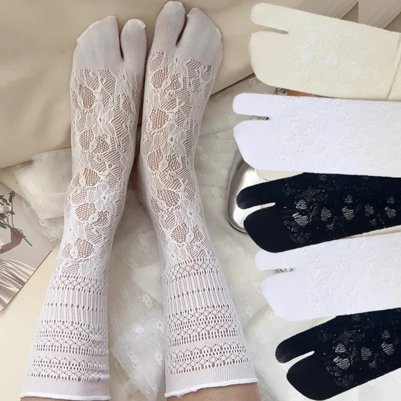1/2pairs Two Finger Mesh Lace Socks Women Summer Solid Color Hollow Out Breathable Pile Sock Thin Ballet-style Fashion Socks
1/2pairs Two Finger Mesh Lace Socks Women Summer Solid Color Hollow Out Breathable Pile Sock Thin Ballet-style Fashion Socks