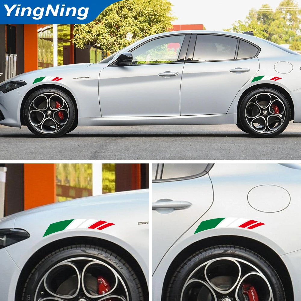 Italy Flag Car Sticker Vinyl Decals Auto Wheel Eyebrow Racing Stripes Fender Decoration For Alfa Romeo Fiat Ferrari Accessories
Italy Flag Car Sticker Vinyl Decals Auto Wheel Eyebrow Racing Stripes Fender Decoration For Alfa Romeo Fiat Ferrari Accessories