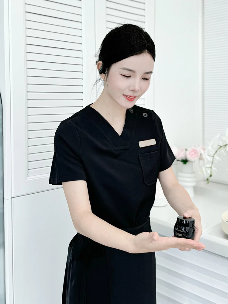 Корейский Sle Beau Salon orm Женская юбка-брюки Комплект здравоохранения Спа-центр Beau Therapist Спецодежда Лето Новое поступление
Корейский Sle Beau Salon orm Женская юбка-брюки Комплект здравоохранения Спа-центр Beau Therapist Спецодежда Лето Новое поступление