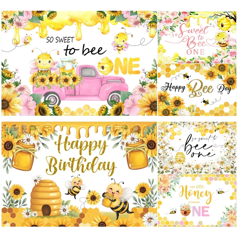 So Sweet to Bee One Backdrop Bee Birthday Party Decorations Banner First Bee Day Decorations 1st Gold Photography Background
So Sweet to Bee One Backdrop Bee Birthday Party Decorations Banner First Bee Day Decorations 1st Gold Photography Background