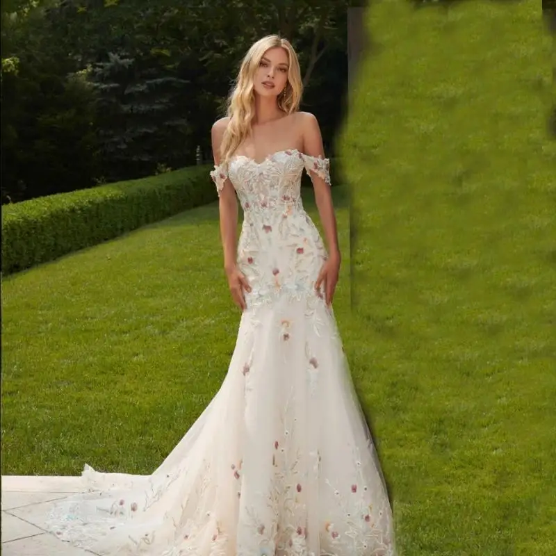 Customized Mermaid Lace Wedding Dress Vestido De Novia 3D Floral Appliques Beaded Bridal Gown Robe De Mariee
Customized Mermaid Lace Wedding Dress Vestido De Novia 3D Floral Appliques Beaded Bridal Gown Robe De Mariee