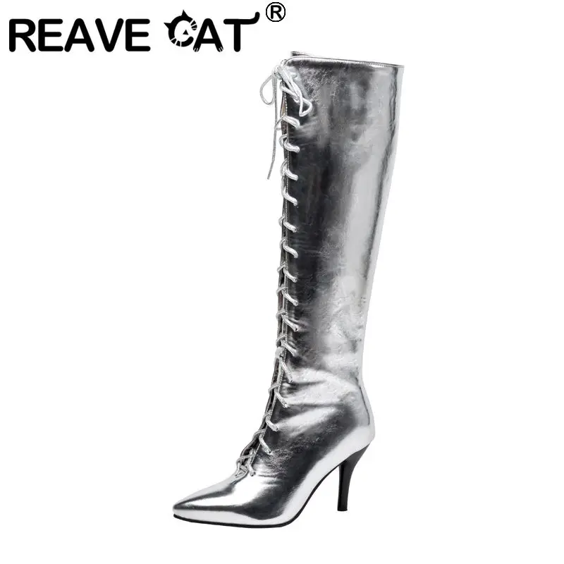 REAVE CAT Модные женские ботинки с острым носком на шпильке со шнуровкой, большой размер 46 47 48, сексуальные длинные ботинки для вечеринок и свиданий для женщин
REAVE CAT Модные женские ботинки с острым носком на шпильке со шнуровкой, большой размер 46 47 48, сексуальные длинные ботинки для вечеринок и свиданий для женщин
