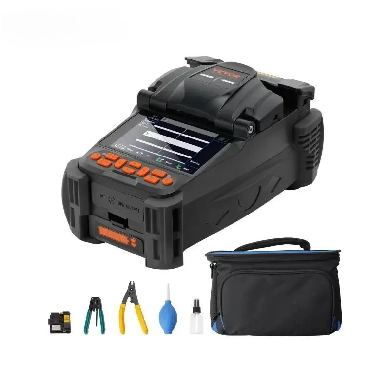 VEVOR Fiber Fusion Splicer 6 Motors with 4" Digital LCD Screen Image Storage 3 in 1 Auto Focus Optical Fiber Holder Cleaver Kit
VEVOR Fiber Fusion Splicer 6 Motors with 4" Digital LCD Screen Image Storage 3 in 1 Auto Focus Optical Fiber Holder Cleaver Kit