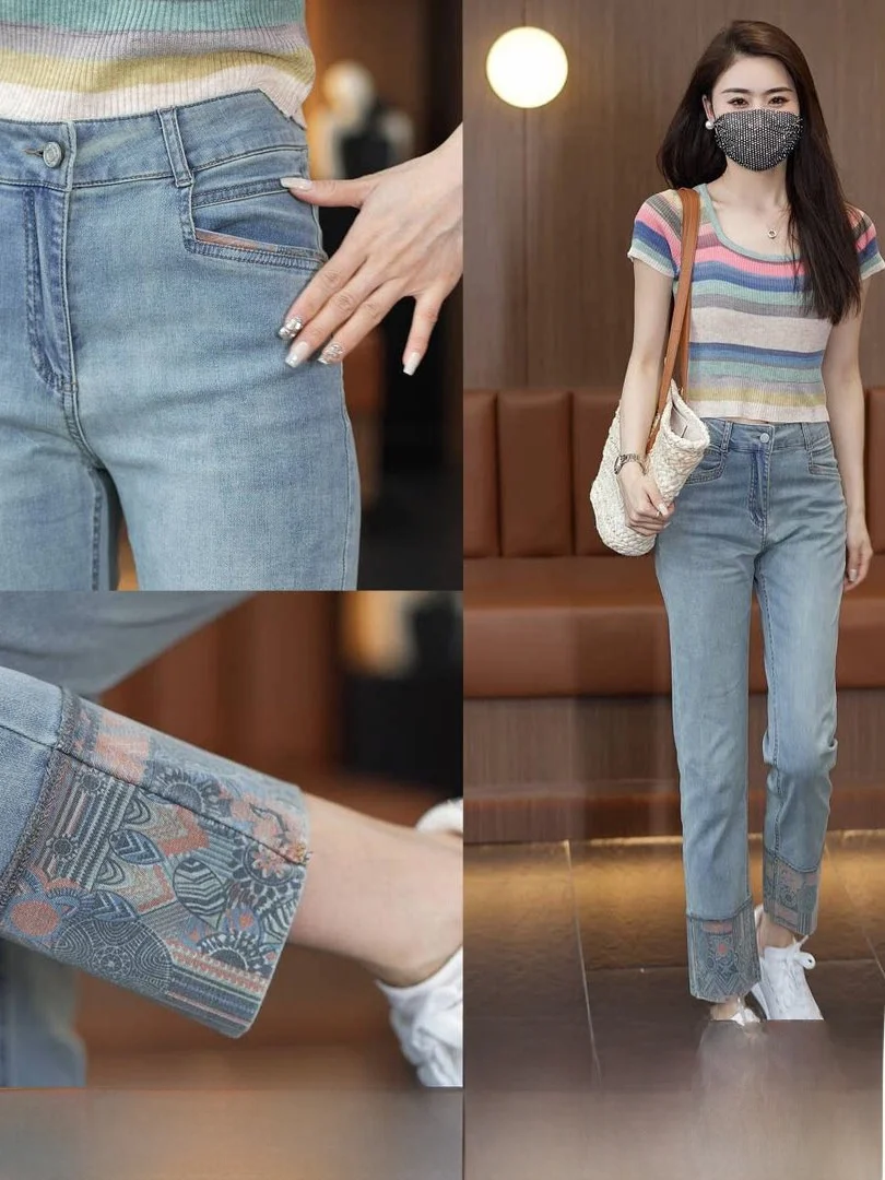 High Waist Straight Leg Pencil Jeans Women's Summer 2026 New Small Size Slimming Nine Tube Cigarette Pants Commute Style
High Waist Straight Leg Pencil Jeans Women's Summer 2026 New Small Size Slimming Nine Tube Cigarette Pants Commute Style