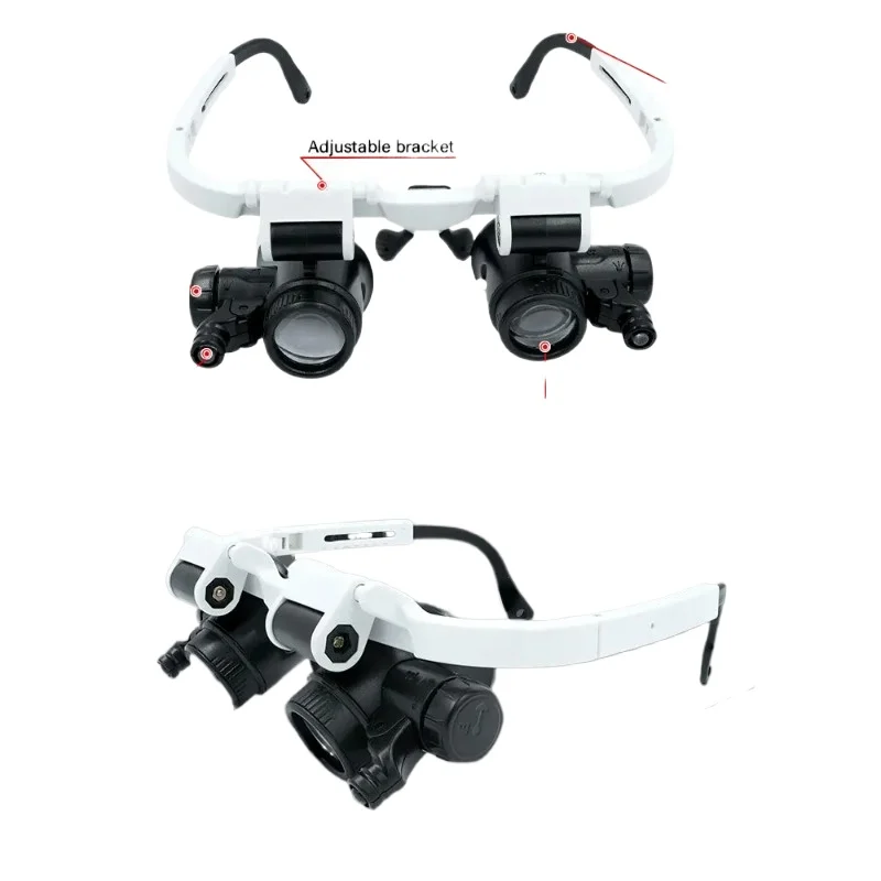 Hot sell 2XLED Watch Jeweler Repair Magnifier Head-Mounted Headband Adjustable Magnifying Head Eye Glasses Loupe Lens 8X 15X
Hot sell 2XLED Watch Jeweler Repair Magnifier Head-Mounted Headband Adjustable Magnifying Head Eye Glasses Loupe Lens 8X 15X