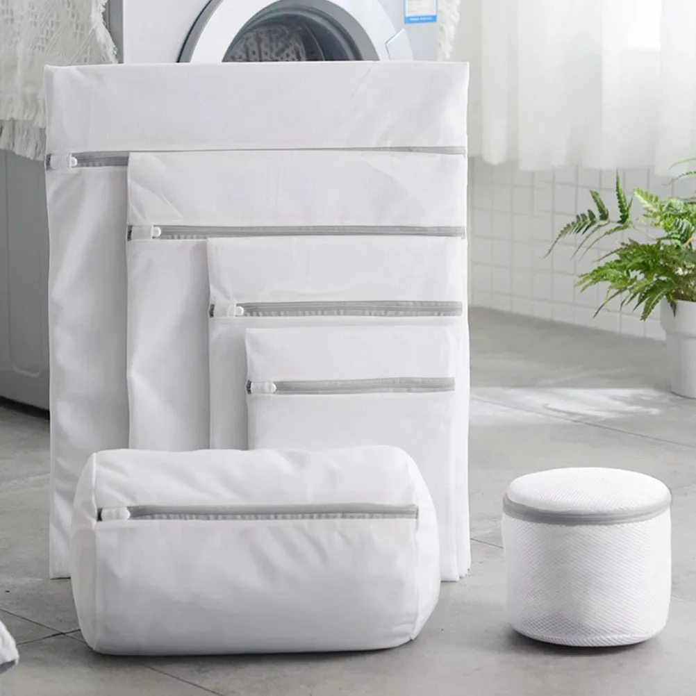6 Pcs Laundry Bags Set Mesh Fine Gray 70g Zipper Bra Wash Bags for Clothes Socks Underwear Travel Storage Cleaning
6 Pcs Laundry Bags Set Mesh Fine Gray 70g Zipper Bra Wash Bags for Clothes Socks Underwear Travel Storage Cleaning