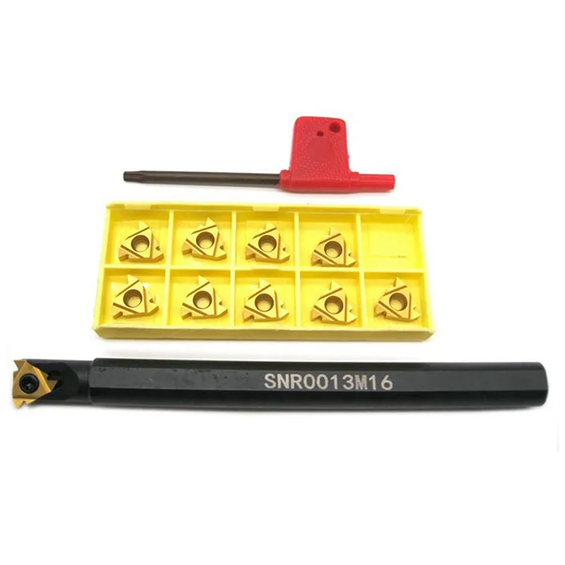 WCS-2Pc 1/2 Inch Lathe Threading Boring Bar With 20Pcs 16IR AG60 Internal Threading Carbide Turning Inserts And T15 Wrench
WCS-2Pc 1/2 Inch Lathe Threading Boring Bar With 20Pcs 16IR AG60 Internal Threading Carbide Turning Inserts And T15 Wrench