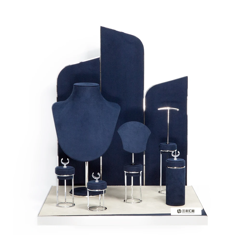 OEM Jewelry Display MDF Wood Metal Acrylic Luxury Necklace Display Custom logo Ring Display Stand
OEM Jewelry Display MDF Wood Metal Acrylic Luxury Necklace Display Custom logo Ring Display Stand