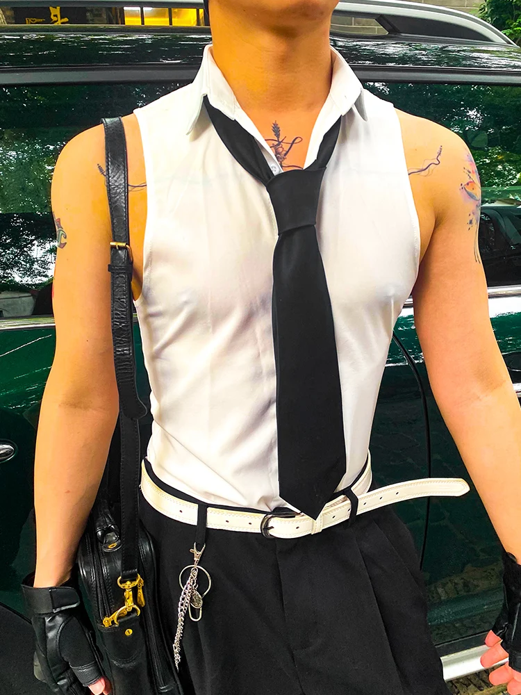 Buddybody Casual Business Turn-down Collar Single-button Sleeveless Shirt Sexy Slimming Handsome Shoulder Vest Breathable Sum...
Buddybody Casual Business Turn-down Collar Single-button Sleeveless Shirt Sexy Slimming Handsome Shoulder Vest Breathable Sum...