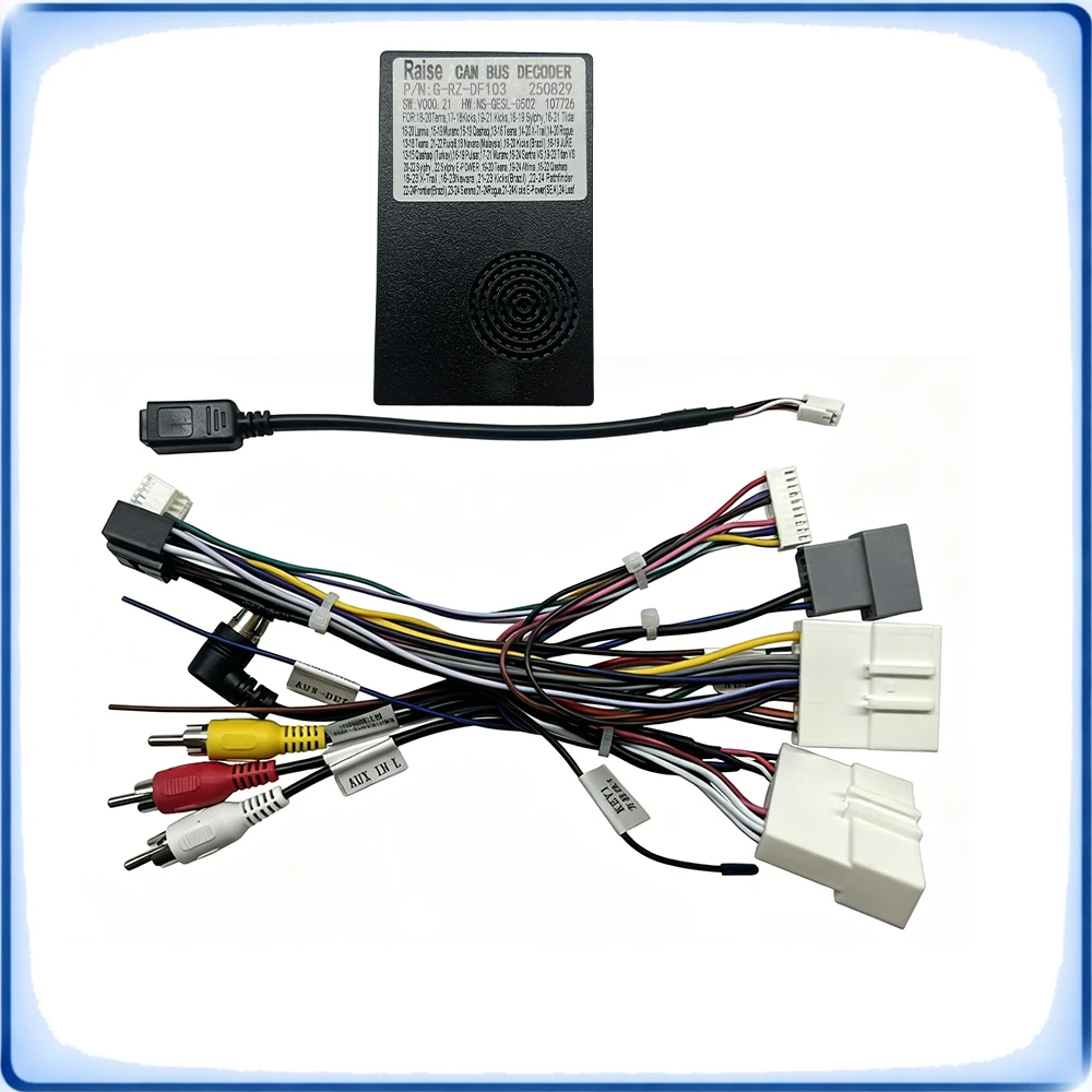 For Nissan Versa Note 2019 Car Radio Wiring Harness with CANBUS Decoder Box Power Cable ACC B+ GND Adapter for Android Head Unit
For Nissan Versa Note 2019 Car Radio Wiring Harness with CANBUS Decoder Box Power Cable ACC B+ GND Adapter for Android Head Unit