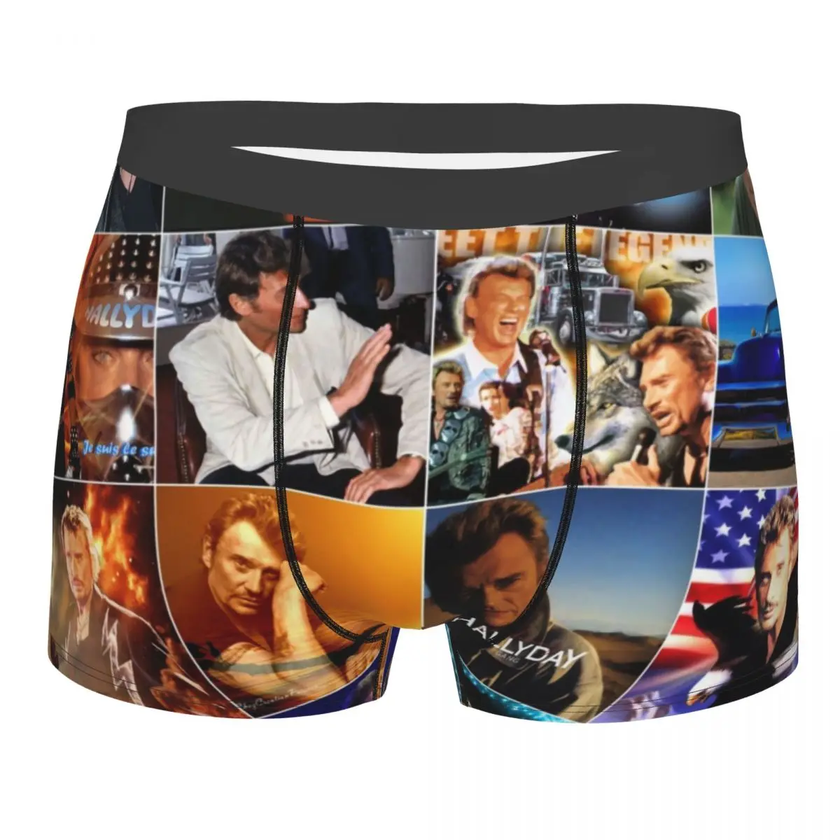 French Rock Singer Johnny Hallyday Underwear Men Sexy Print Custom Boxer Shorts Panties
French Rock Singer Johnny Hallyday Underwear Men Sexy Print Custom Boxer Shorts Panties