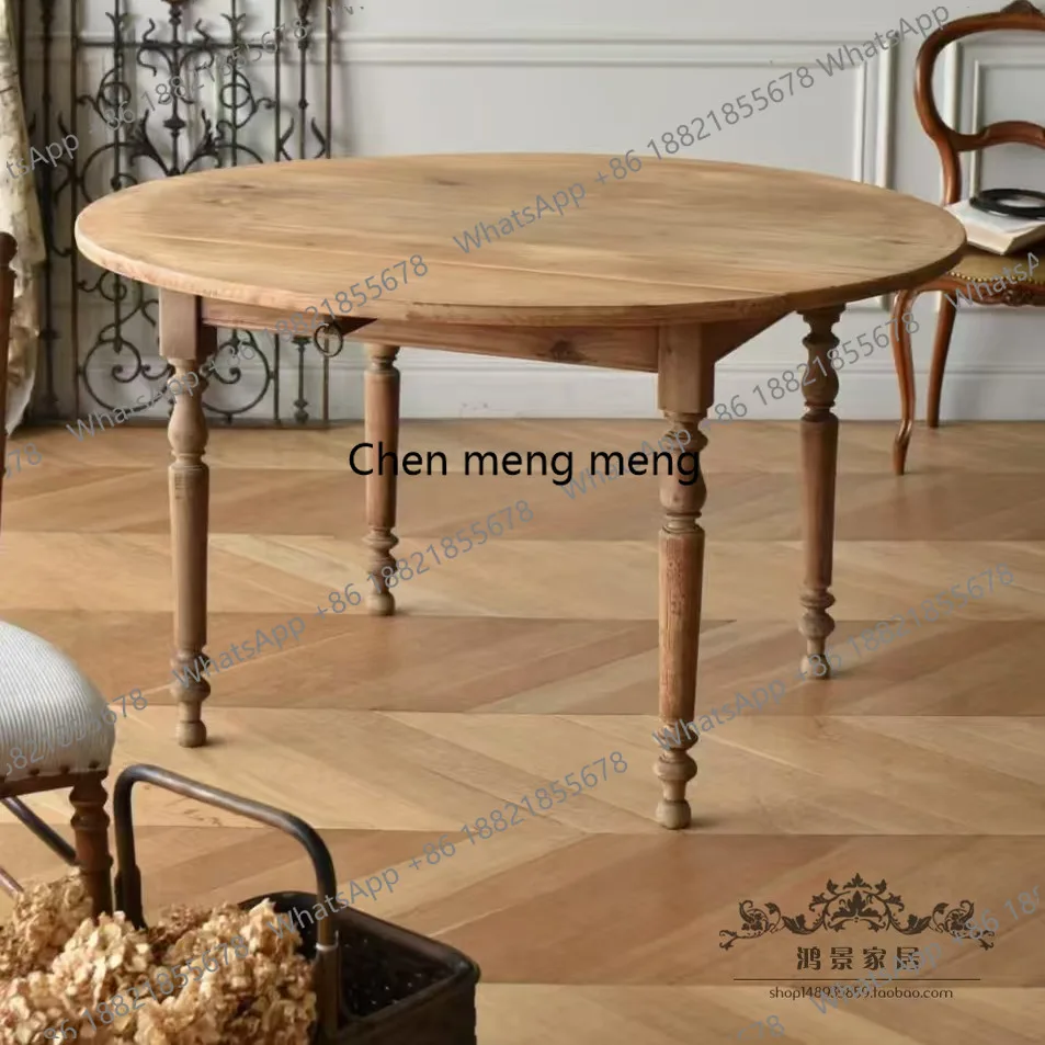 Отличные скидкиСкладной круглый обеденный стол в американском стиле ретро, французский антикварный обеденный стол для кафе
Отличные скидкиСкладной круглый обеденный стол в американском стиле ретро, французский антикварный обеденный стол для кафе