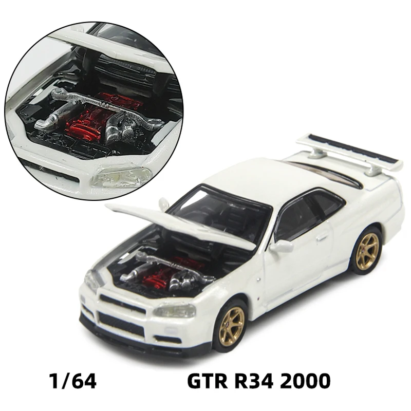 Diecast 1:64 Scale GTR R34 Skyline 2000 Simulation Alloy Car Model Static Display Collectible Toy Gift Souvenir Decoration
Diecast 1:64 Scale GTR R34 Skyline 2000 Simulation Alloy Car Model Static Display Collectible Toy Gift Souvenir Decoration