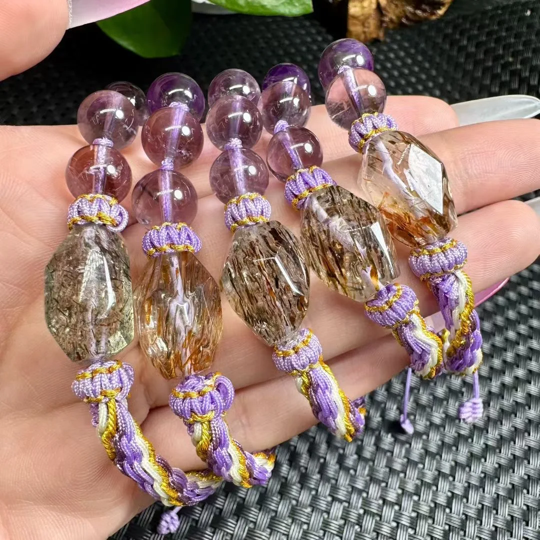 1Pc Natural Black Gold Rutilated Quartz Hand-knitted Bracelet Irregular Shape Reiki Healing Stone Jewelry Gift For Women
1Pc Natural Black Gold Rutilated Quartz Hand-knitted Bracelet Irregular Shape Reiki Healing Stone Jewelry Gift For Women